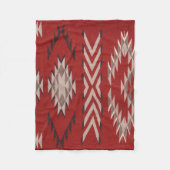 Indiaanse Indiaan zuidwest rood patroon Fleece Deken (Voorkant)