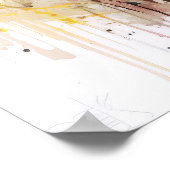 Indiaanse Indiaanse portret krijger schilderij Poster (Hoek)