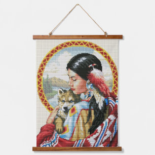 Indiaanse Indiaanse zuidwestelijke kunst muur Hangend Wandkleed