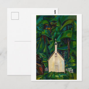 Indiaanse Kerk   Emily Carr   Briefkaart