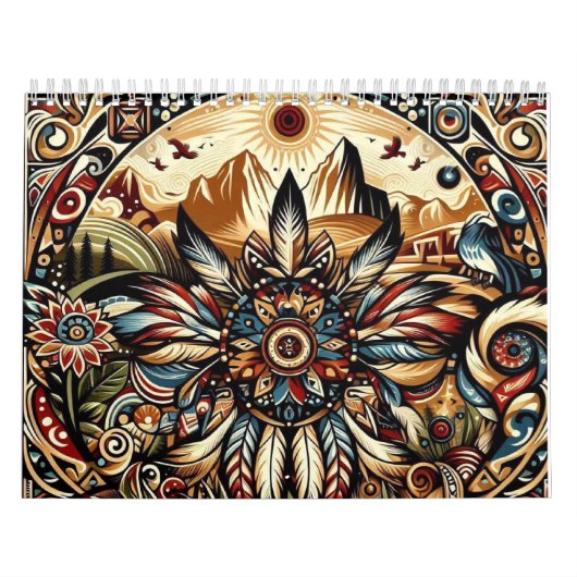 Indiaanse mandala's kalender (Hoes)
