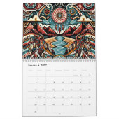 Indiaanse mandala's kalender (Jan 2027)