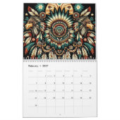 Indiaanse mandala's kalender (Feb 2027)