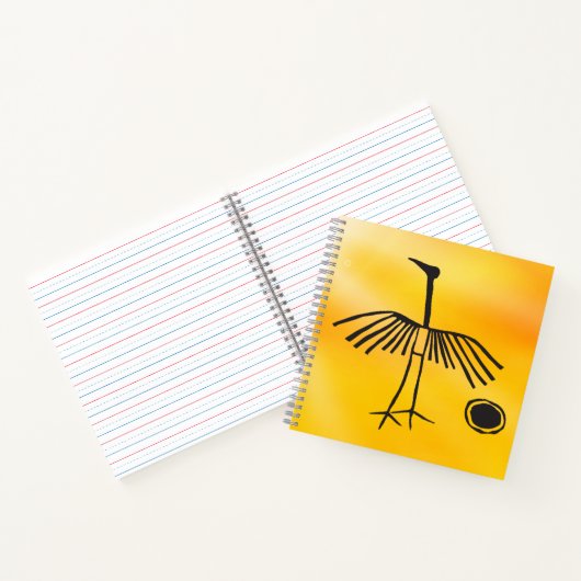 Indiaanse Phoenix Thunderbird Notitieboek (Binnen)