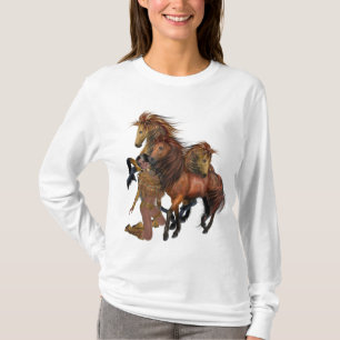 Indiaanse prinses en hengsten Shirt