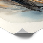 Indiaanse prinses Waterverf Kunst Poster (Hoek)