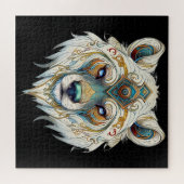 Indiaanse Spirituele wolf Legpuzzel (Horizontaal)