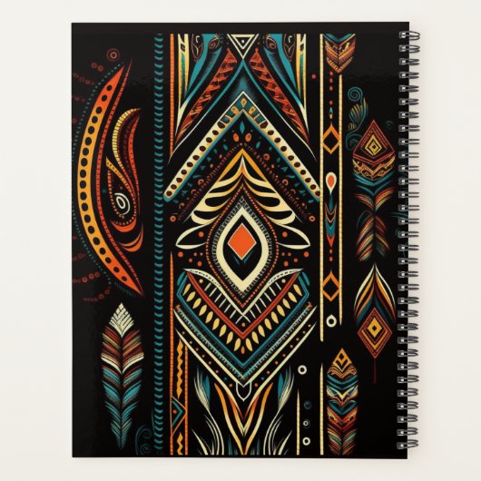 Indiaanse stam Batik Planner (Achterkant)