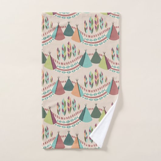 indiaanse stilisatie bad handdoek (Handdoek)