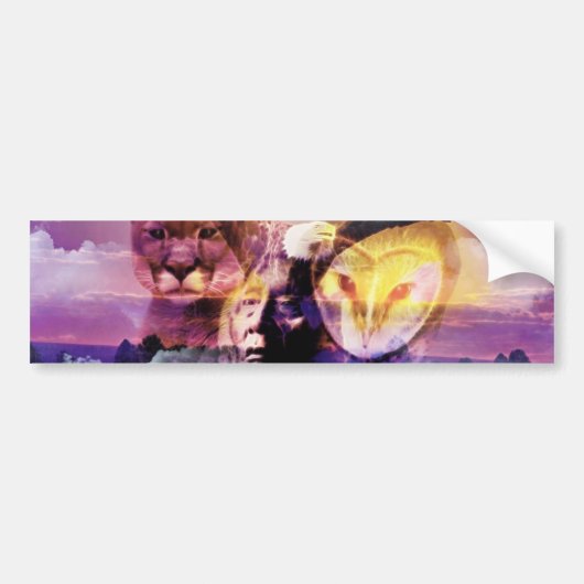 Indiaanse thuiskomst bumpersticker (Voorkant)