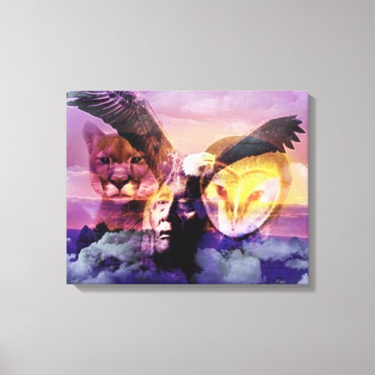 Indiaanse thuiskomst canvas afdruk (Voorkant)