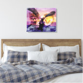 Indiaanse thuiskomst canvas afdruk (Insitu (Slaapkamer))