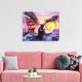Indiaanse thuiskomst canvas afdruk (Insitu (Woonkamer))