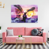 Indiaanse thuiskomst canvas afdruk (Insitu (Woonkamer))