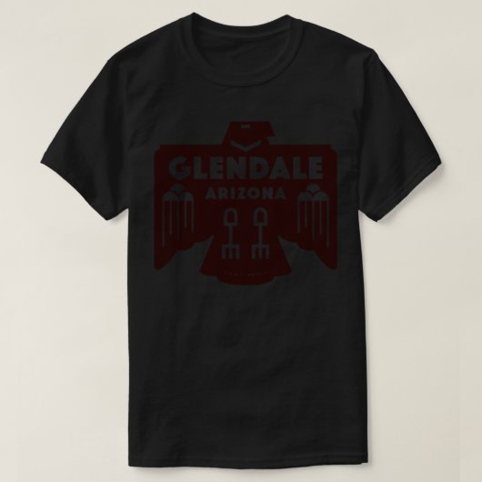 Indiaanse vogel Glendale Arizona Brown T-shirt (Design voorkant)