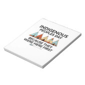 Indiaanse volkerendag waren hier de eerste inheems notitieblok (Gedraaid)