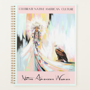 Indiaanse vrouw en adelaar planner