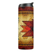 Indiaanse zuidwestelijke stam thermosbeker (Gedraaid links)