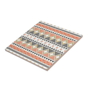Indiaanse zuidwesten Oranje mozaïek patroon Tegeltje