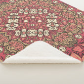 Indiaas abstract medaillonpatroon. Boho en zigeune Sherpa Deken (3/4)