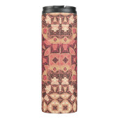 Indiaas abstract medaillonpatroon. Boho en zigeune Thermosbeker (Achterkant)