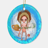 Indiaas Alien-Ornament Keramisch Ornament (Links)