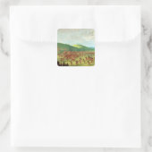 Indiaas balspel vierkante sticker (Tas)