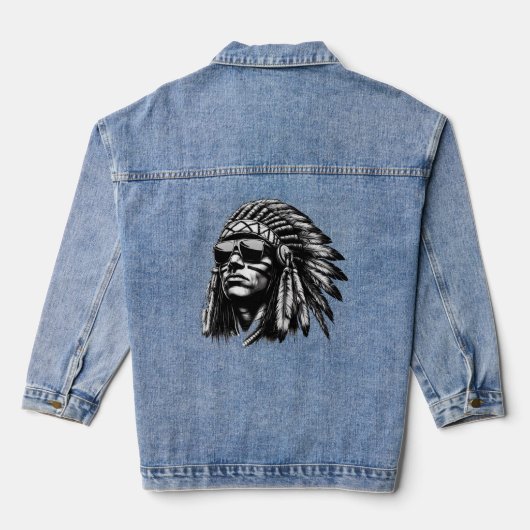 Indiaas Denim Jacket (Achterkant)