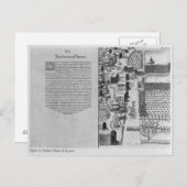 Indiaas dorp Secoton Briefkaart (Voorkant / Achterkant)