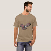 Indiaas Eagle Totem Art Northwest T-shirt (Voorkant volledig)