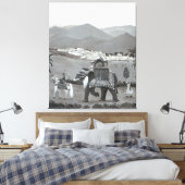 Indiaas erfgoed canvas kunst (Insitu (Slaapkamer))