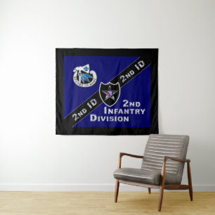 Indiaas hoofd 2e Infanteriedivisie Wandkleed