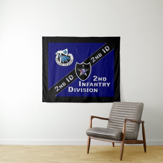 Indiaas hoofd 2e Infanteriedivisie Wandkleed (In Situ (horizontaal))