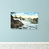 Indiaas hoofd en oud Man van het Uitzicht van Herf Canvas Afdruk (Insitu (Houten vloer))