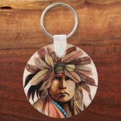 Indiaas hoofd sleutelhanger (Voorkant)