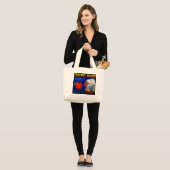 Indiaas hoofd Washington Appels Grote Tote Bag (Voorkant (model))