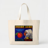 Indiaas hoofd Washington Appels Grote Tote Bag (Voorkant)