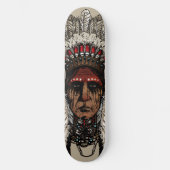 Indiaas hoofdskateboard | Skateboard Deck (Voorkant)