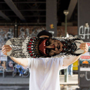 Indiaas hoofdskateboard Skateboard Deck