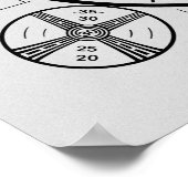 Indiaas hoofdtestpatroon poster (Hoek)