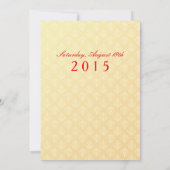 Indiaas huwelijk - sla de datum op save the date (Achterkant)