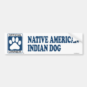 Indiaas Indiaas Dog Blue Bumpersticker
