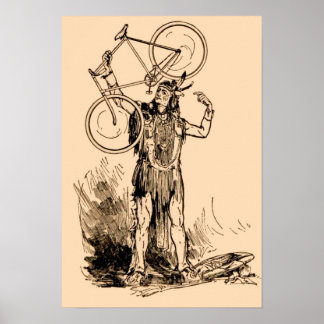 Indiaas Iroquois Bicycle Poster