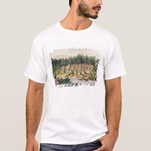 Indiaas kamp op het eiland Quadra T-shirt