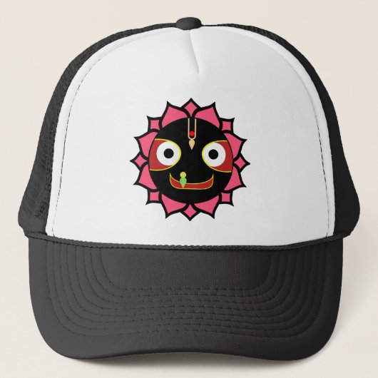 Indiaas leuk Krishna-motief Trucker Pet (Voorkant)