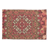 Indiaas medaillon, boho etnisch ornament kussensloop (Achterkant)