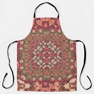 Indiaas medaillon, boho etnisch ornament schort
