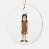 Indiaas meisje keramisch ornament (Links)