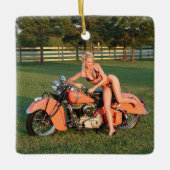 Indiaas meisje keramisch ornament (Voorkant)