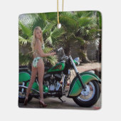 Indiaas meisje keramisch ornament (Links)